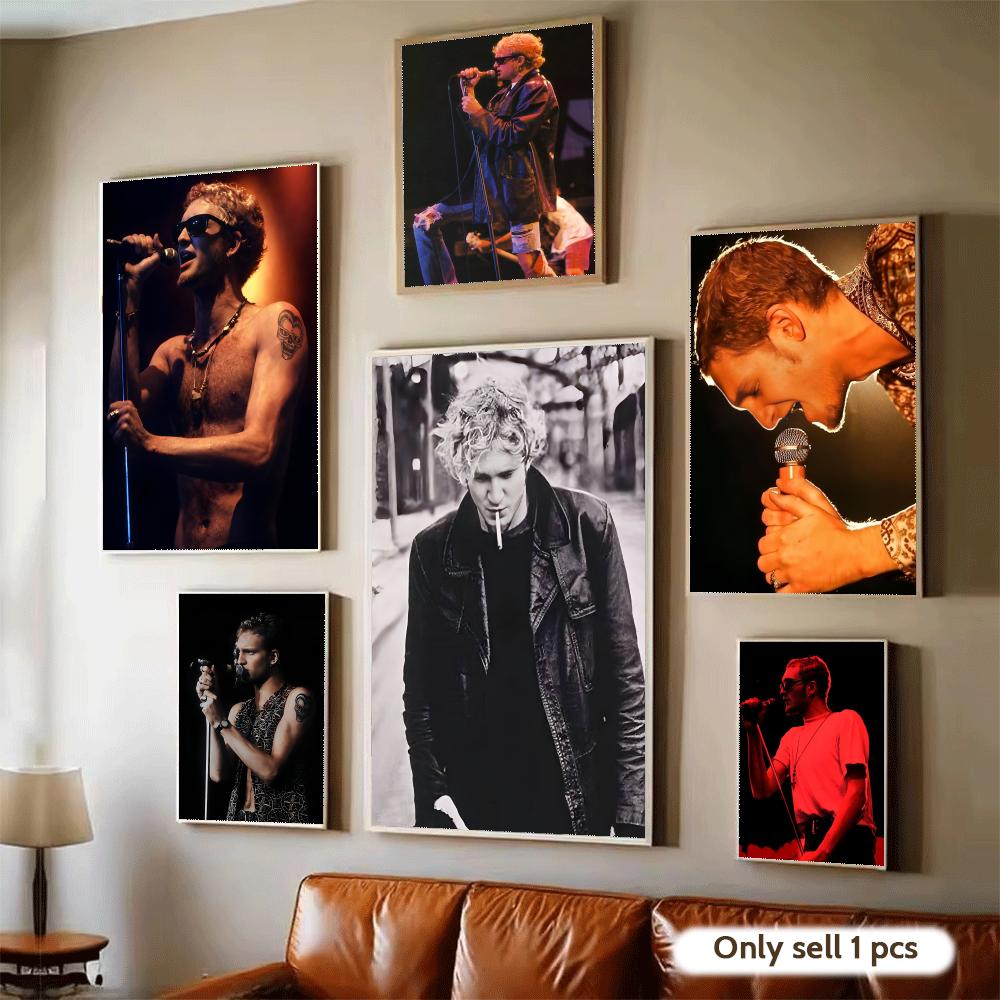 Home Decor Living Room Ideas - Singer L-Layne Staley Poster Modern Self-Adhesive