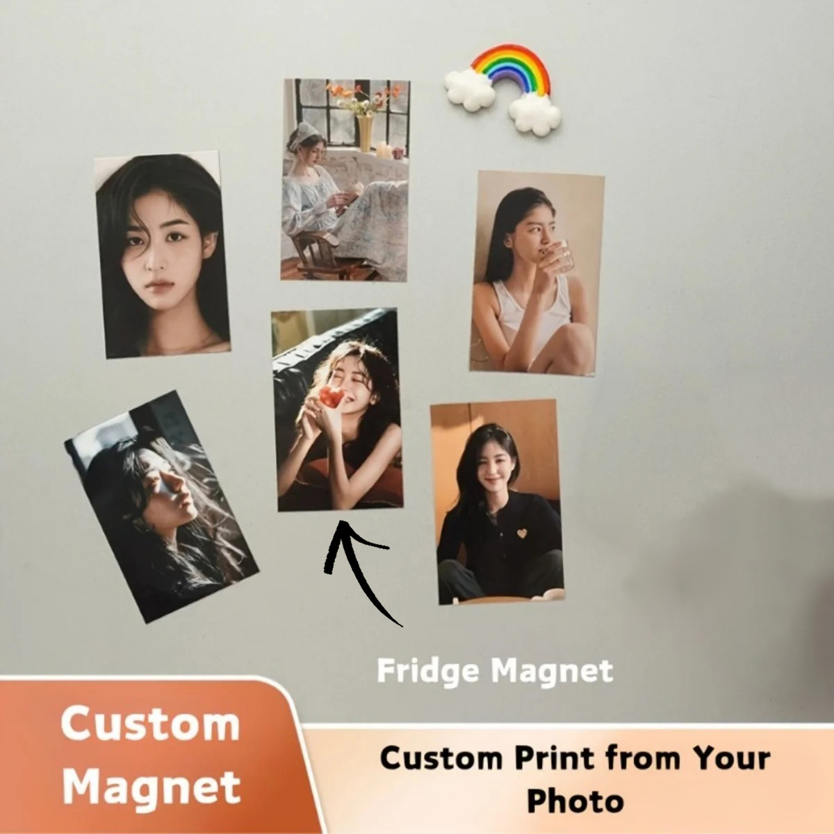 Home Decor Sticker - Personalized Photo Fridge Magnet Upload Your