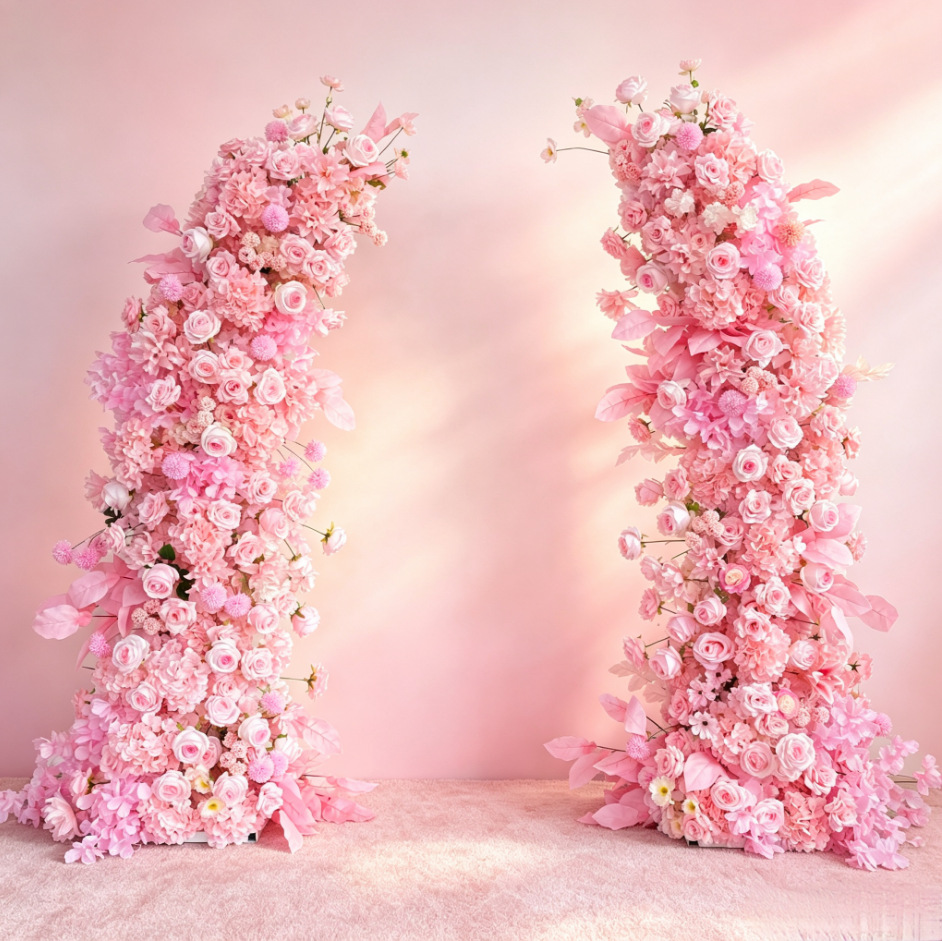 Home Decor Event - Uflower Romantic Peach Pink Rose Peony