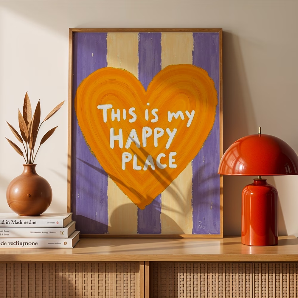 Home Decor Foto - Modern,Retro This Is My Happy Place