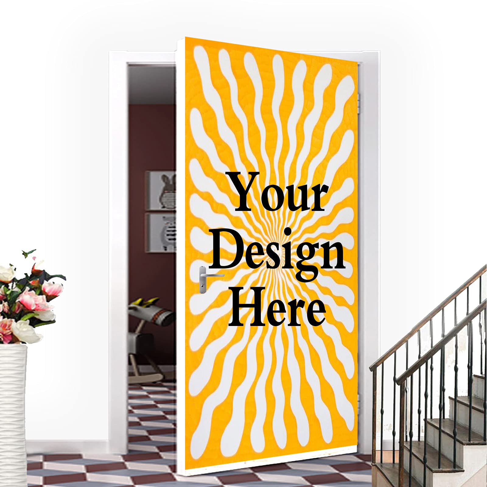 Home Decor Free Images - Custom Door Stickers Wallpaper, Personalized Door