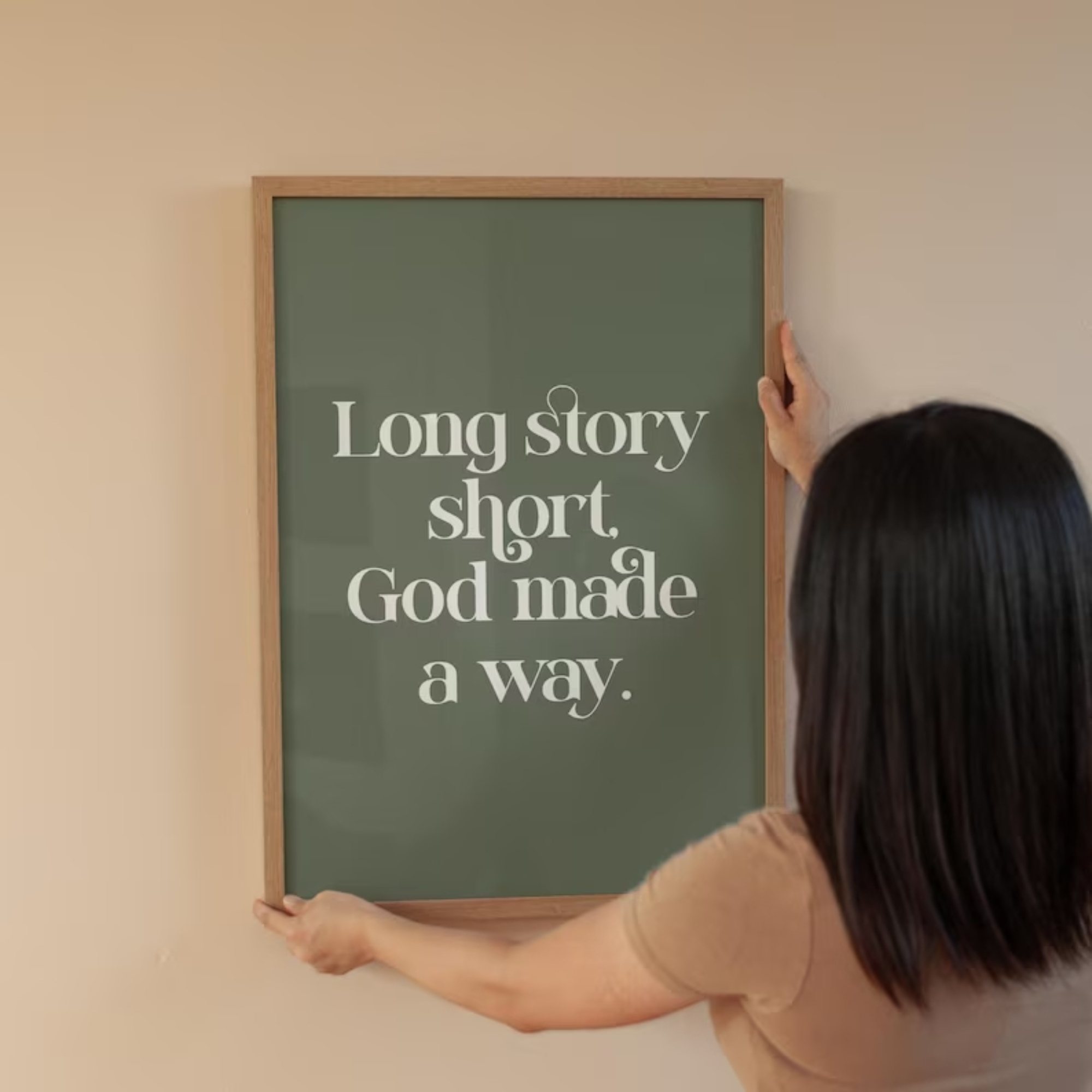 Long Story Short God Made A Wa - огляд і ціна Home Decor Foto