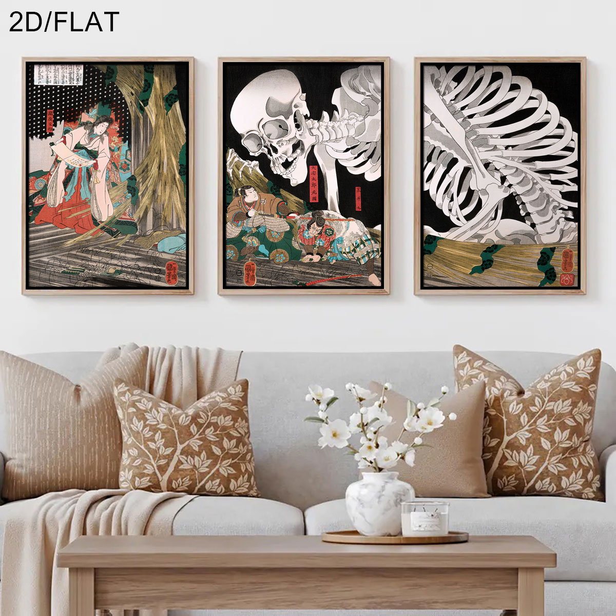 3pcs Retro Japanese Takiyasha  - огляд і ціна Home Decor Japanese