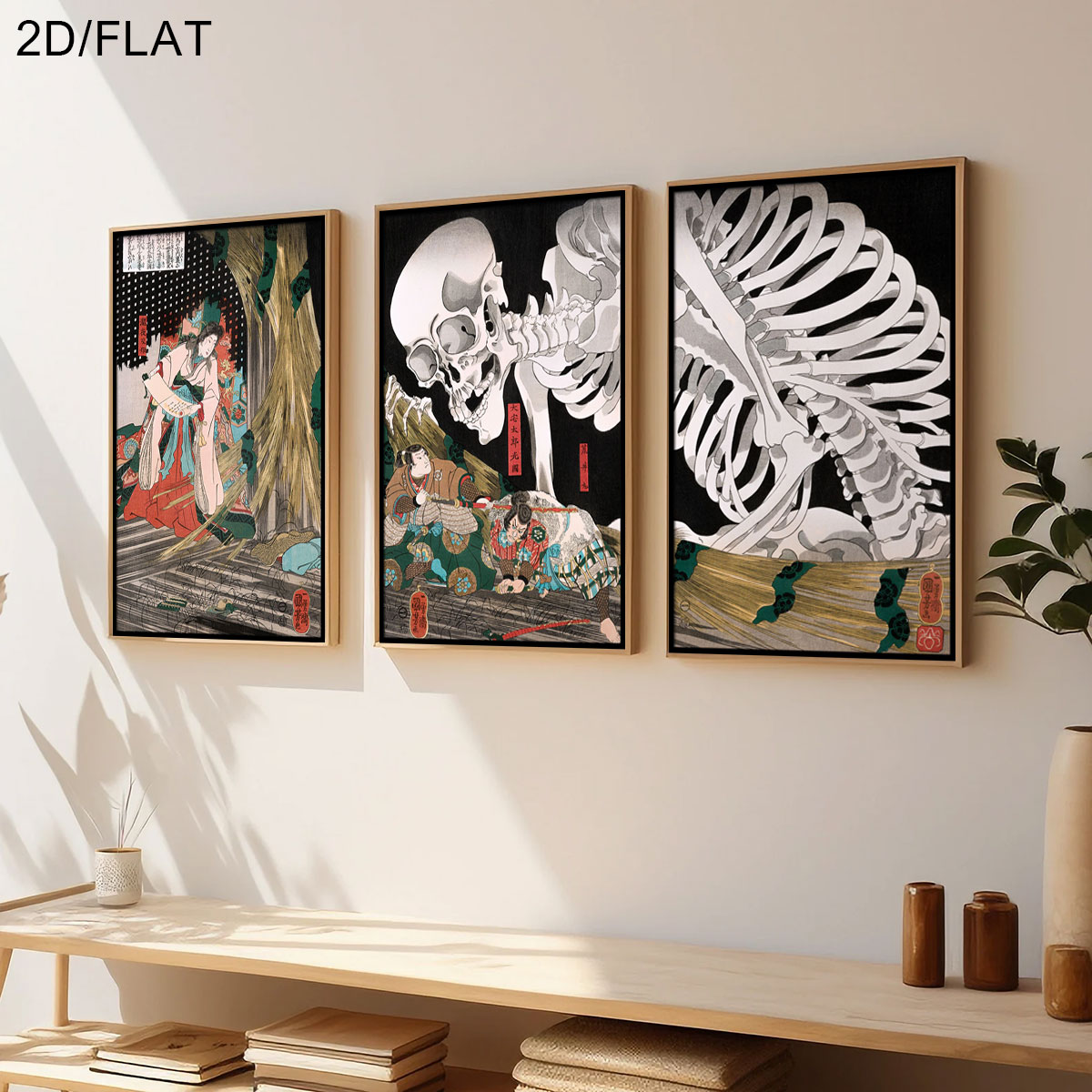 3pcs Retro Japanese Takiyasha  - огляд і ціна Home Decor Japanese
