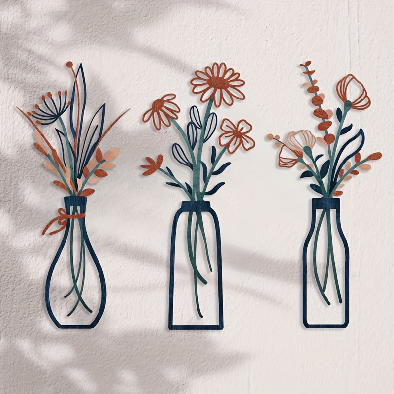3 Large Floral Wall Art Sculpt - огляд і ціна Home Decor Event