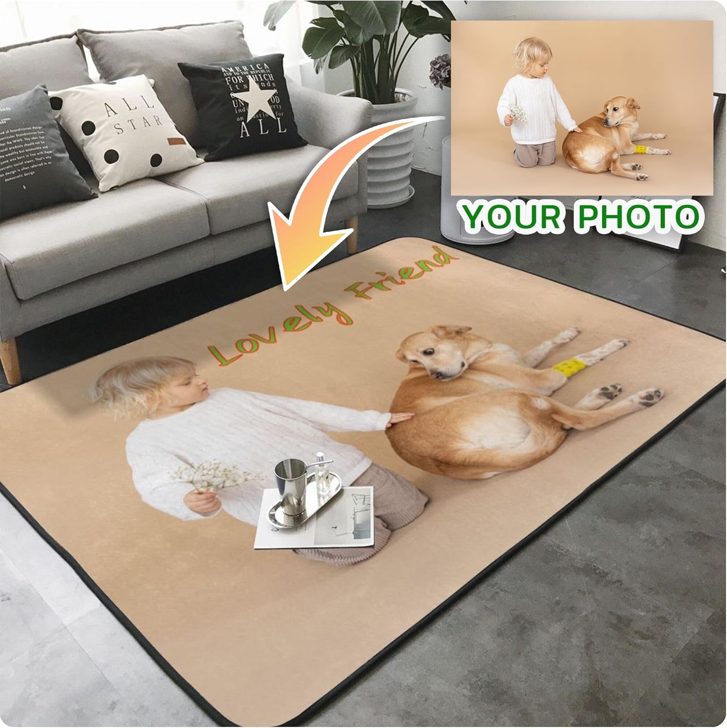 Custom Rug Personalized Area C - огляд і ціна Home Decor Free Images