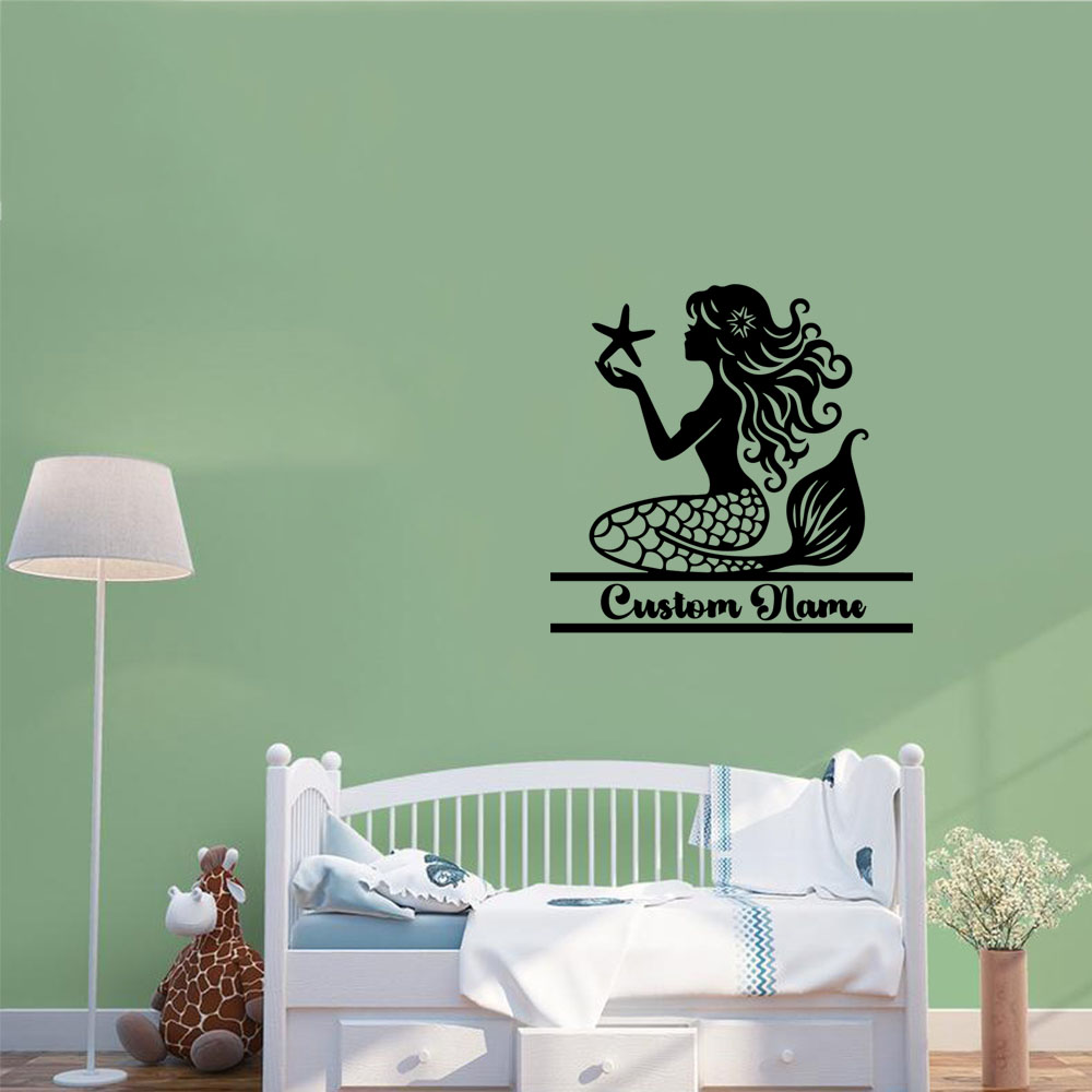 1PC NEW Mermaid Personalized T - огляд і ціна Home Decor Sticker