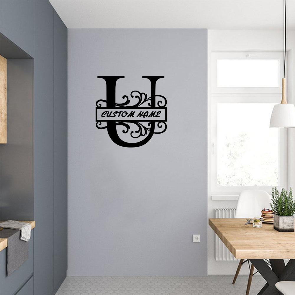 1PC Cool Letter U Customizable - огляд і ціна Home Decor Sticker