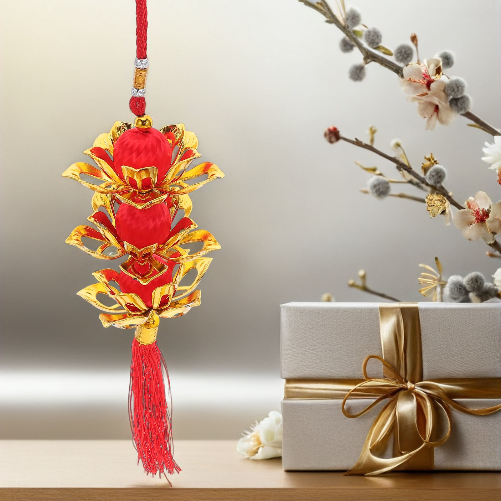 Festive Lotus Lantern with Vib - огляд і ціна Home Decor Event