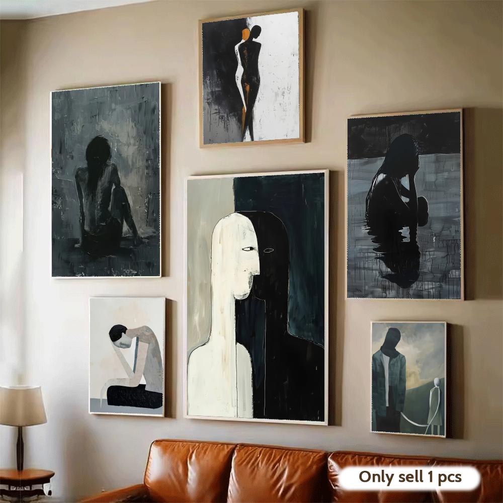Dark Paintings Art Design Post - огляд і ціна Home Decor Living Room Ideas