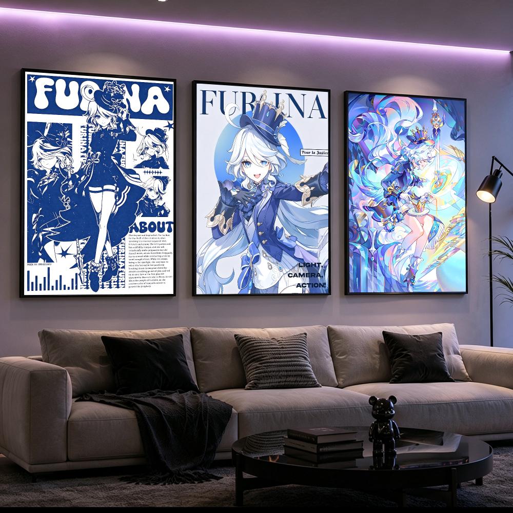 Character Furina Poster Poster - огляд і ціна Home Decor Living Room Ideas