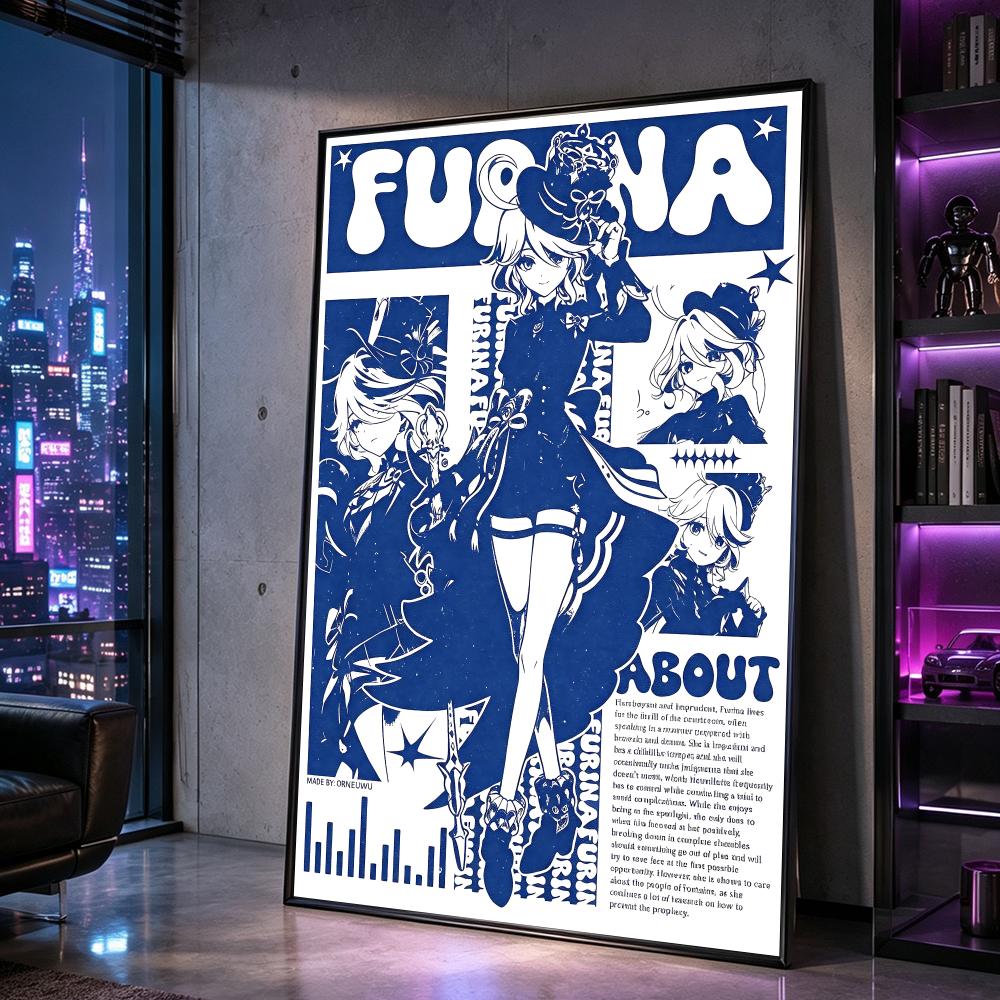 Character Furina Poster Poster - огляд і ціна Home Decor Living Room Ideas