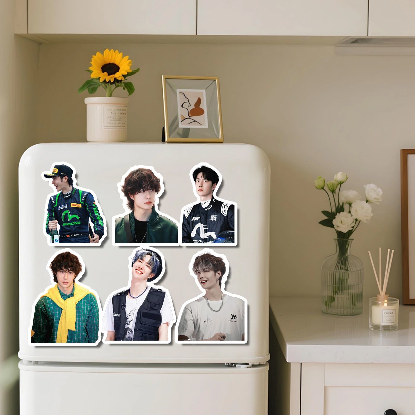 Wang Yibo refrigerator sticker - огляд і ціна Home Decor Sticker