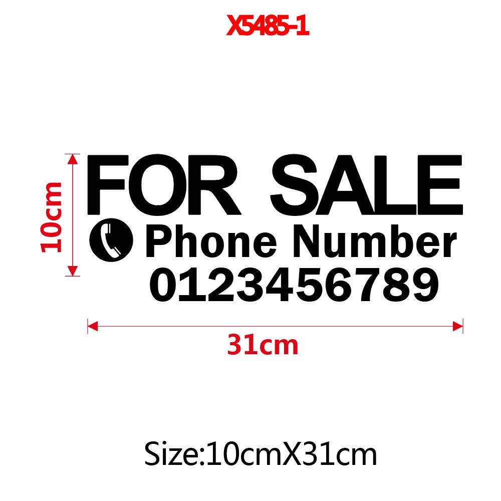 1pc Funny Custom Text with num - огляд і ціна Home Decor Sticker