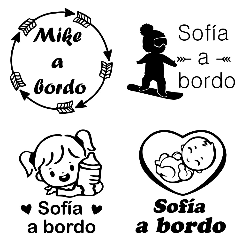 1pc Vinyl baby a bordo colorfu - огляд і ціна Home Decor Sticker