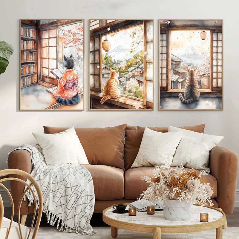 Japanese Black Cat Bathing Moo - огляд і ціна Home Decor Japanese