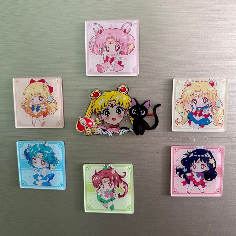 7Pcs/set Sailor Moon Anime Car - огляд і ціна Home Decor Sticker