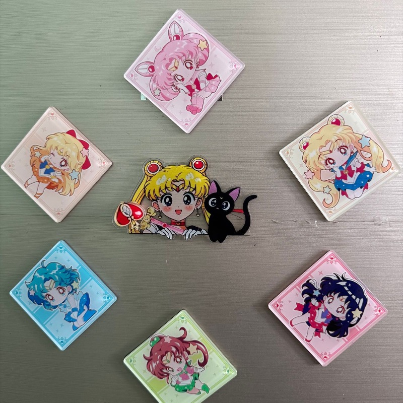 7Pcs/set Sailor Moon Anime Car - огляд і ціна Home Decor Sticker
