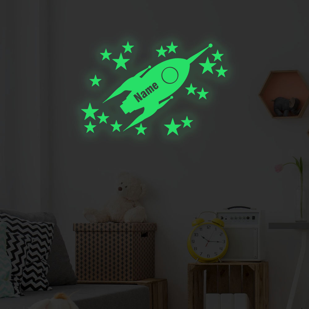1pc Cartoon Rockets and stars  - огляд і ціна Home Decor Sticker