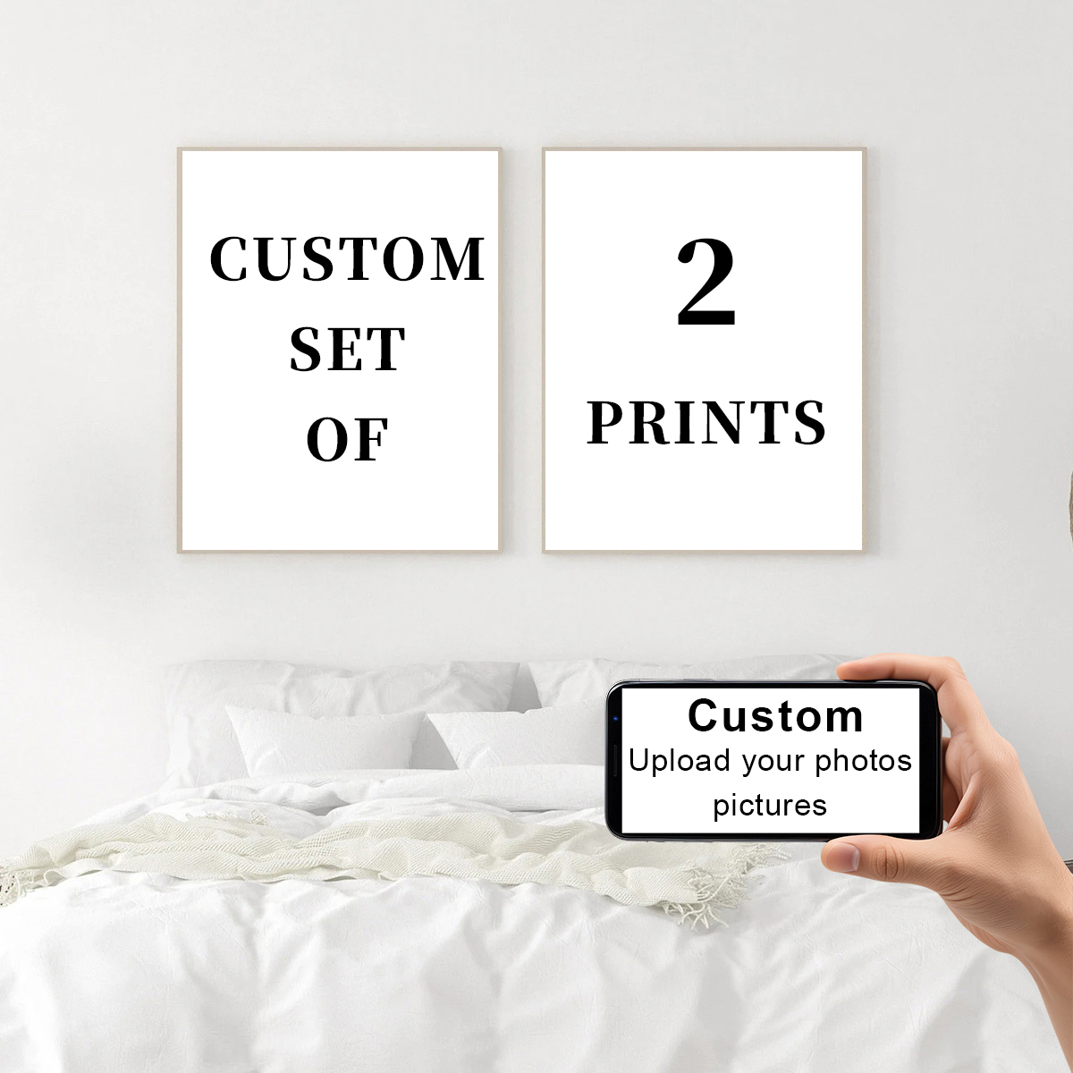 2pcs/set Custom Canvas Prints  - огляд і ціна Home Decor Foto