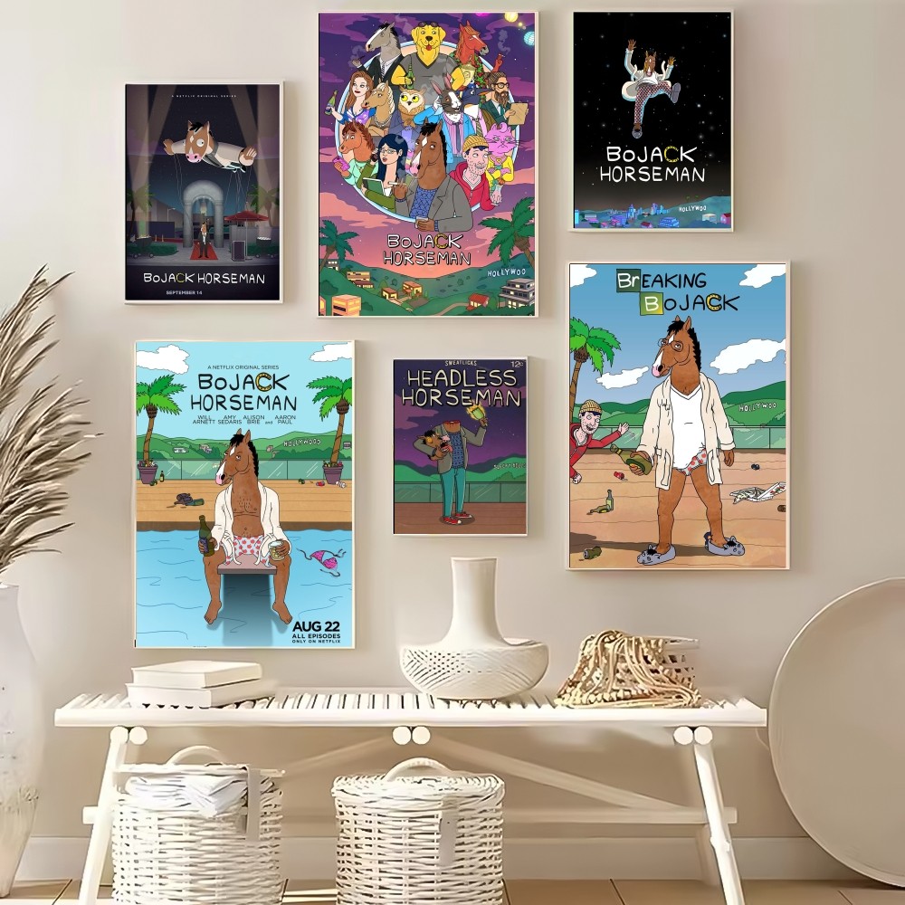 B-BoJack Cartoon H-Horseman Po - огляд і ціна Home Decor Living Room Ideas