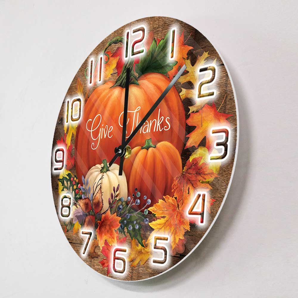Give Thanks Blessed Wall Clock - огляд і ціна Home Decor Living Room Ideas