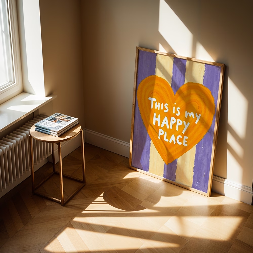 Modern,Retro This Is My Happy  - огляд і ціна Home Decor Foto