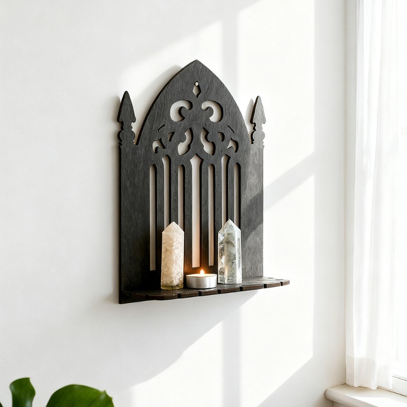 Bohemian Gothic Black Wood Wal - огляд і ціна Home Decor Living Room Ideas