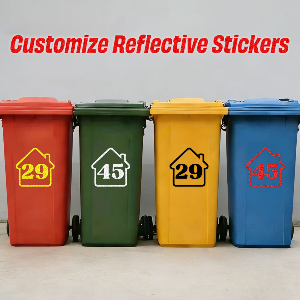 3PCS Custom Reflective Trash B - огляд і ціна Home Decor Sticker