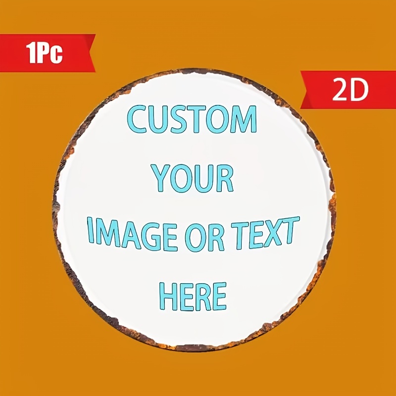 Custom Round Metal Tin Sign, P - огляд і ціна Home Decor Free Images